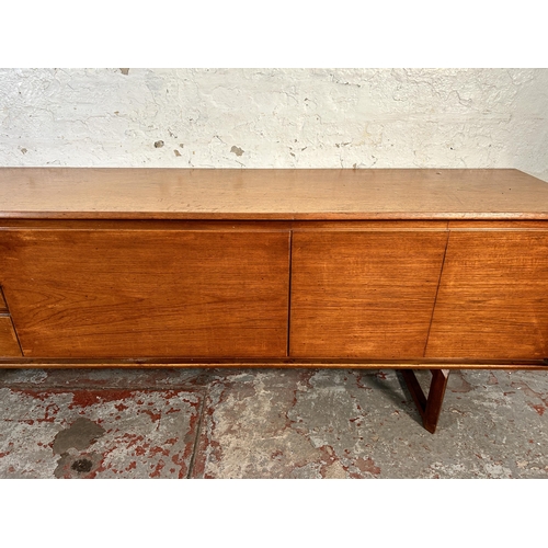 141 - A mid 20th century White & Newton teak sideboard - approx. 70cm high x 217cm wide x 44cm deep