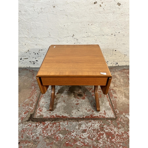 150 - A mid 20th century teak drop leaf side table