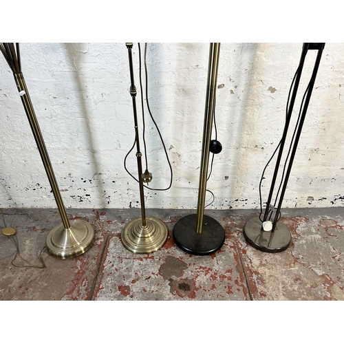 158 - Four modern standard lamps - largest approx. 182cm high