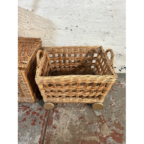 189 - Five wicker baskets