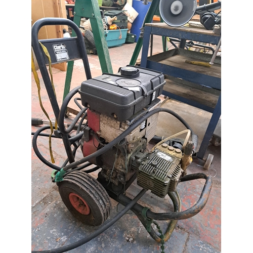 1104 - A Clarke power wash petrol power washer with Briggs & Stratton engine