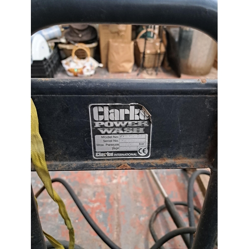 1104 - A Clarke power wash petrol power washer with Briggs & Stratton engine