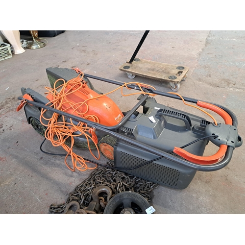 1108 - A Flymo Pac A Mo 240v lawnmower