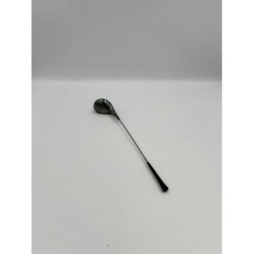 2361 - A Frigast of Denmark white metal novelty golf club cocktail stirrer - approx. 23cm long