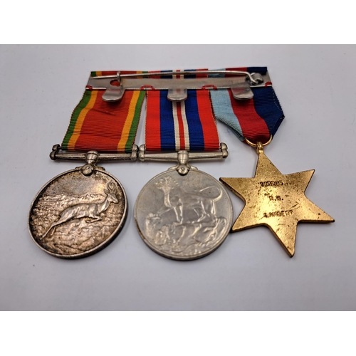 2007 - A WWI and II family medal group presented to Pte. W. R. Lambert 2nd S. A. I. and 143205 R. W. Lamber... 