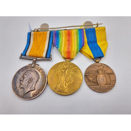 2007 - A WWI and II family medal group presented to Pte. W. R. Lambert 2nd S. A. I. and 143205 R. W. Lamber... 