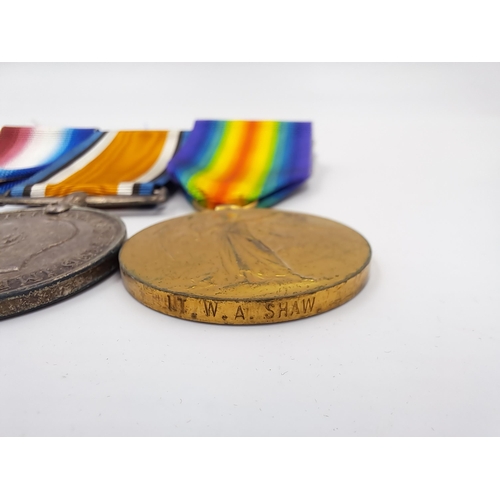 2009 - A WWI medal group presented to Lt. W. A. Shaw comprising Victory, War and The 1914-15 Star