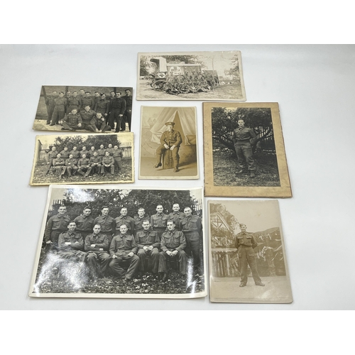 2011 - Two WWI and WWII father and son medal groups comprising a WWI medal group presented to 2603 Pte. W. ... 