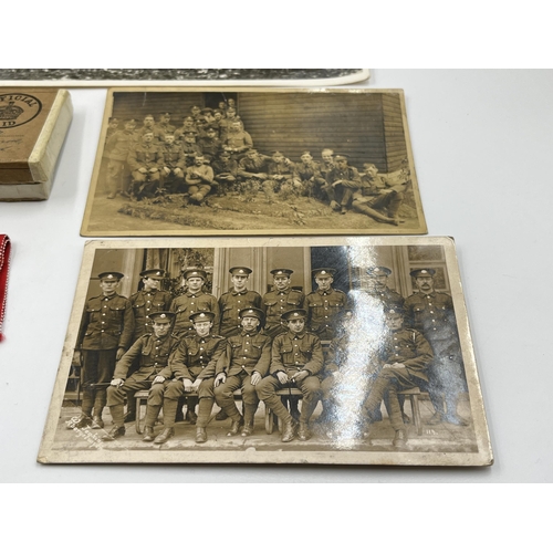 2011 - Two WWI and WWII father and son medal groups comprising a WWI medal group presented to 2603 Pte. W. ... 