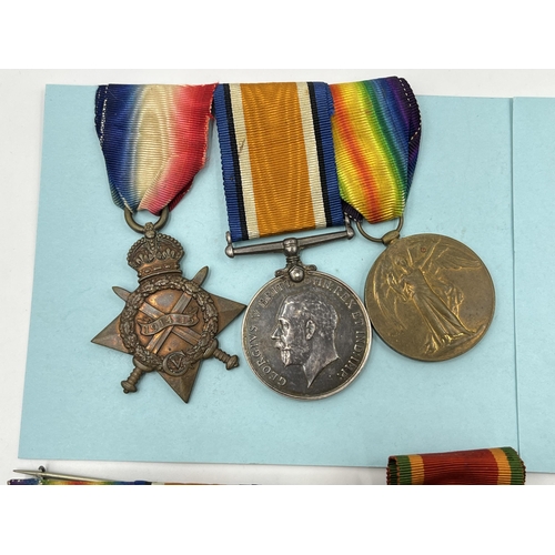 2012 - Three WWI and WWII family medal groups, one WWI presented to GNR. J. H. G. Muir 7th CIT. Batt. to in... 