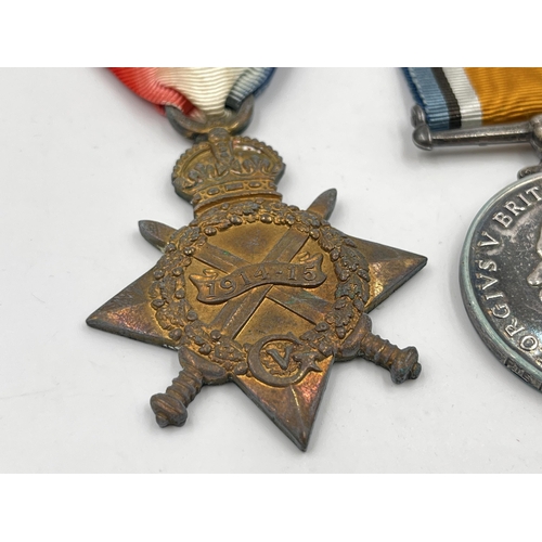 2013 - A WWI medal group presented to Pte. F. C. Leak. S. A. F. T&P. C. to include 1914-15 Star, War and Vi... 