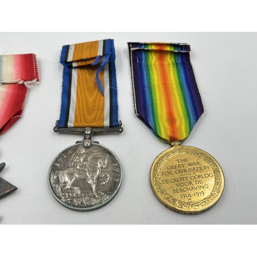 2013 - A WWI medal group presented to Pte. F. C. Leak. S. A. F. T&P. C. to include 1914-15 Star, War and Vi... 