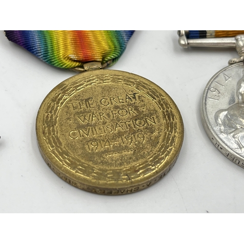 2014 - A WWI medal group presented to 12980 Pte. A. Chaffey. Suff .R. comprising 1914-15 Star, War and Vict... 