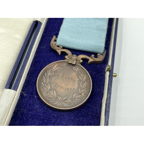 2039 - Three cased 'A Century of Boiler Making - John Thompson Ltd.' medals presented to W. Ellis, one 1892... 