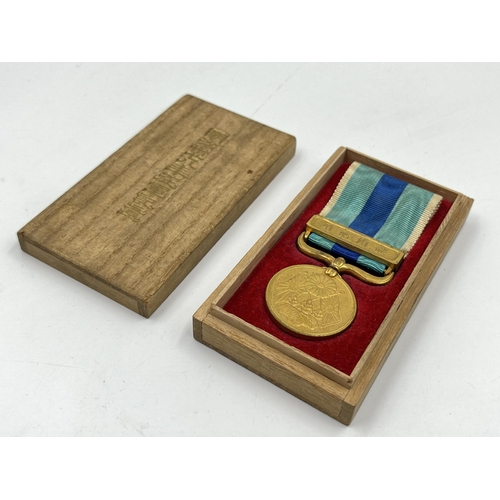 2042 - A boxed 1904-1905 Russo-Japanese War medal