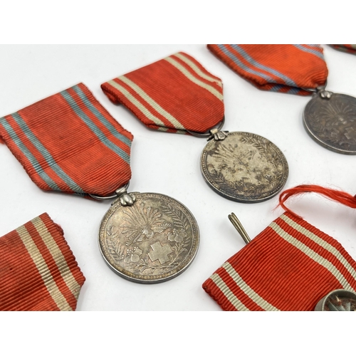 2079 - Nine Japanese Red Cross medals