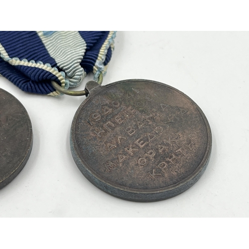 2080 - Three WWII Greek 1940-41 war medals