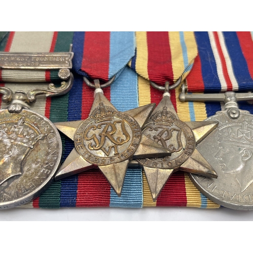 2083 - A WWII medal group to include George VI Pakistan Independence medal presented to 3732838 Hav Amin Sh... 