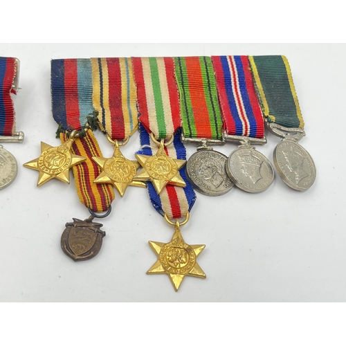 2085 - Twelve WWII British miniature medals