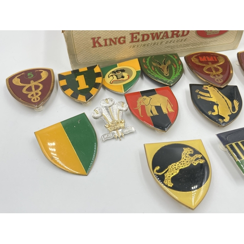 2127 - A collection of South African military flash badges