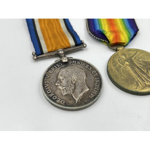 2016 - A WWI medal pair presented to 23500 Pte. A. Shaw. N. Staff .R. comprising War and Victory together w... 