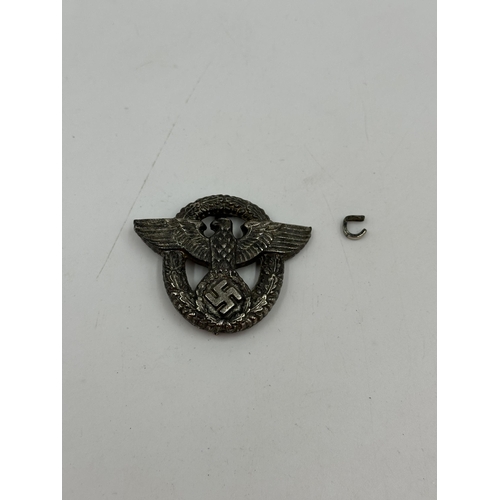 2205 - A WWII German Reich Police cap badge