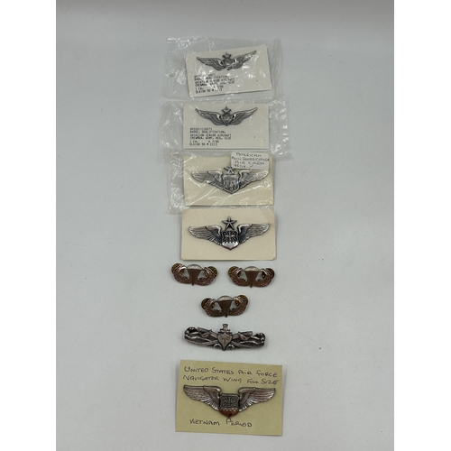 2228 - Nine USAF Wings badges