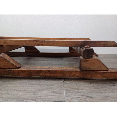 509 - Two vintage wooden sledges