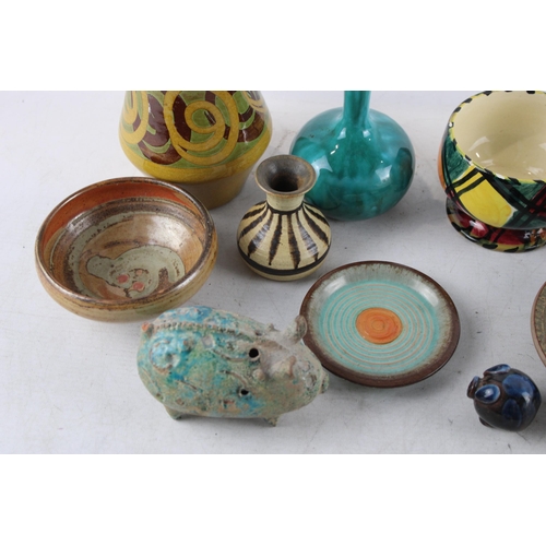 339 - A collection of studio pottery