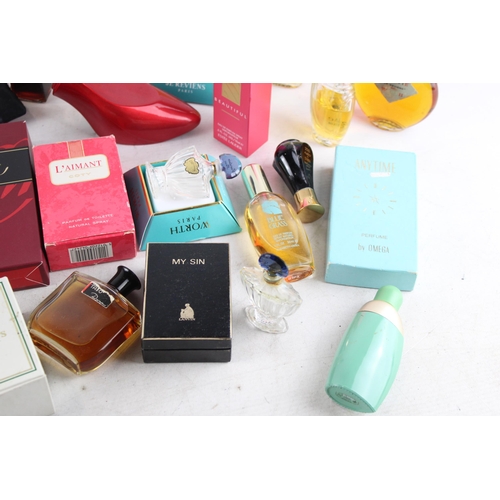 443 - A collection of perfumes to include Guerlain, Coty, Lanvin etc.