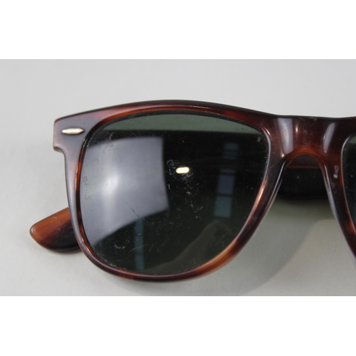 452 - A pair of Bausch & Lomb Ray-Ban Wayfarer II tortoiseshell effect sunglasses