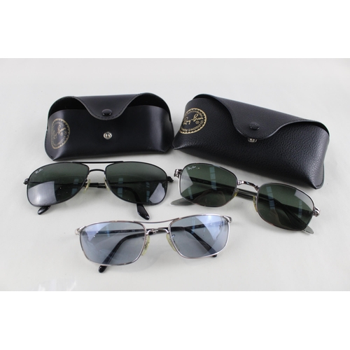 455 - Three pairs of Ray-Ban sunglasses