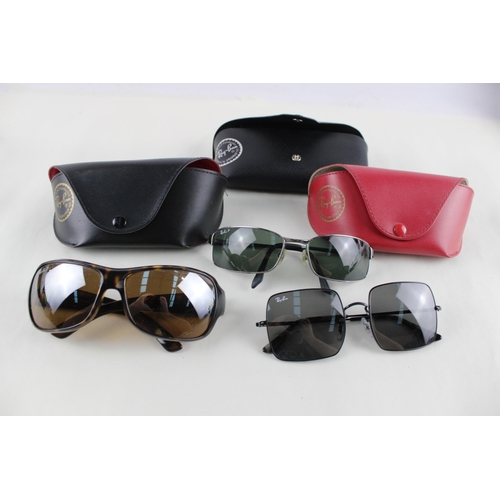 456 - Three pairs of cased Ray-Ban sunglasses