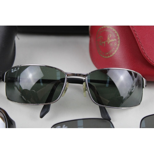 456 - Three pairs of cased Ray-Ban sunglasses