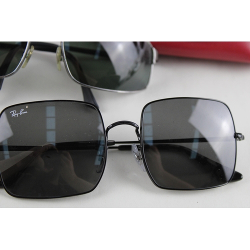 456 - Three pairs of cased Ray-Ban sunglasses