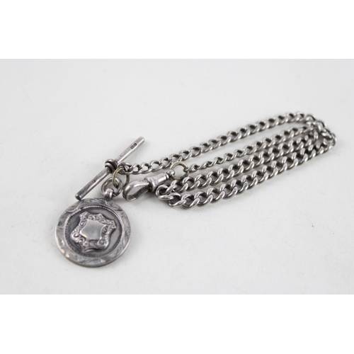 2031 - A .925 sterling silver Albert chain - approx. gross weight 33g