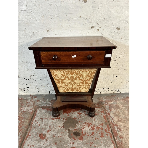 173 - A Victorian mahogany sewing table - approx. 71cm high x 56cm wide x 42cm deep