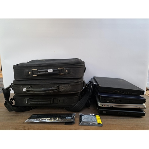 593 - Four laptops, one Compaq Presario CQ56, one Sony vAio PCG-7185M, one Dell Inspiron 1545 and one Leno... 