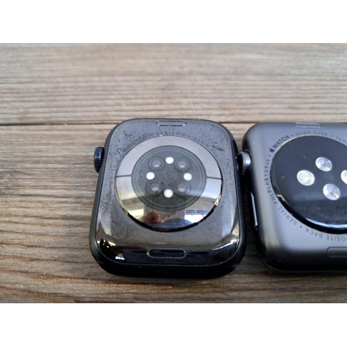 611 - Two Apple watches, one A2478 series 7 one series 1 A1554