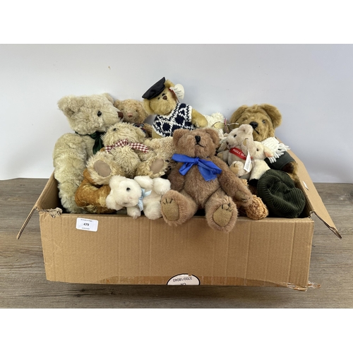 407 - A collection of teddy bears to include TY, Marks & Spencer, Embrace etc.