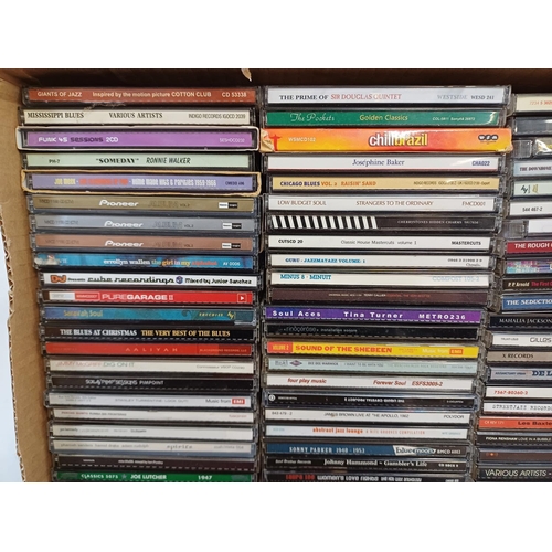 614 - A collection of CDs to include Mr. Scruff, Alabama 3, Ananda Shankar, Richard and Linda Thompson, Ol... 