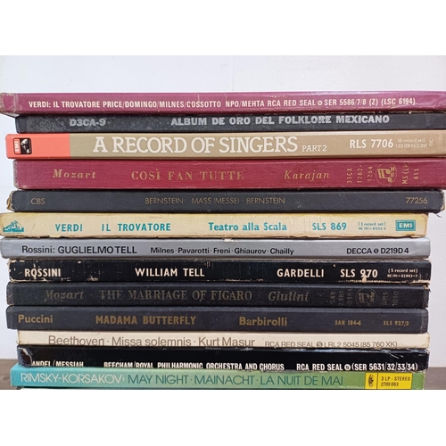 616 - A collection of classical LP box sets - see images for titles