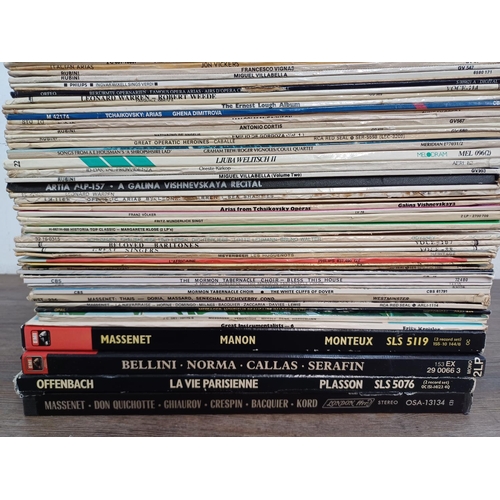 618 - A collection of classical vocal LP vinyl records and box sets - see images for titles