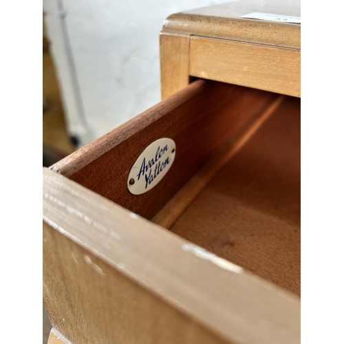 11 - A mid 20th century Avalon Yatton walnut chest of drawers - approx. 88cm high x 91cm wide x 42cm deep