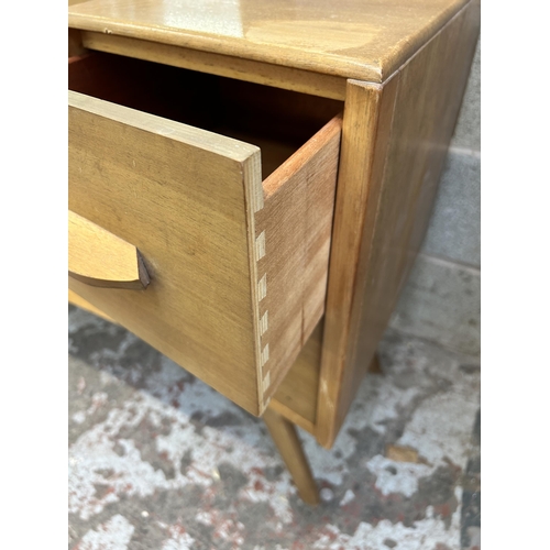 12 - A mid 20th century Avalon Yatton walnut dressing table - approx. 148cm high x 114cm wide x 45cm deep