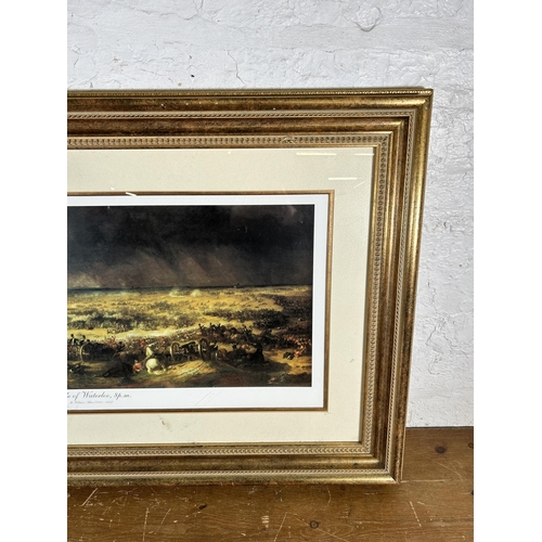 229 - A framed Battle of Waterloo print by Sir William Allan (1785-1850) - approx. 69cm high x 107cm wide