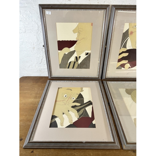 247 - Four framed Charles Martin for Soichier Marin prints - approx. 68cm high x 56cm wide