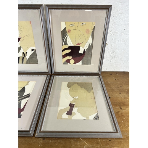 247 - Four framed Charles Martin for Soichier Marin prints - approx. 68cm high x 56cm wide