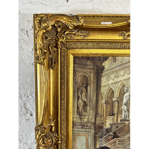 248 - A 19th century style gilt framed print - approx. 72cm high x 61cm wide