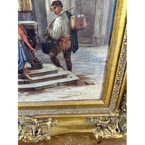 248 - A 19th century style gilt framed print - approx. 72cm high x 61cm wide